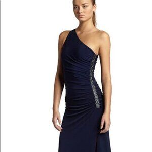 Laundry dress  black elegant full length Long dress gown navy blue size 6